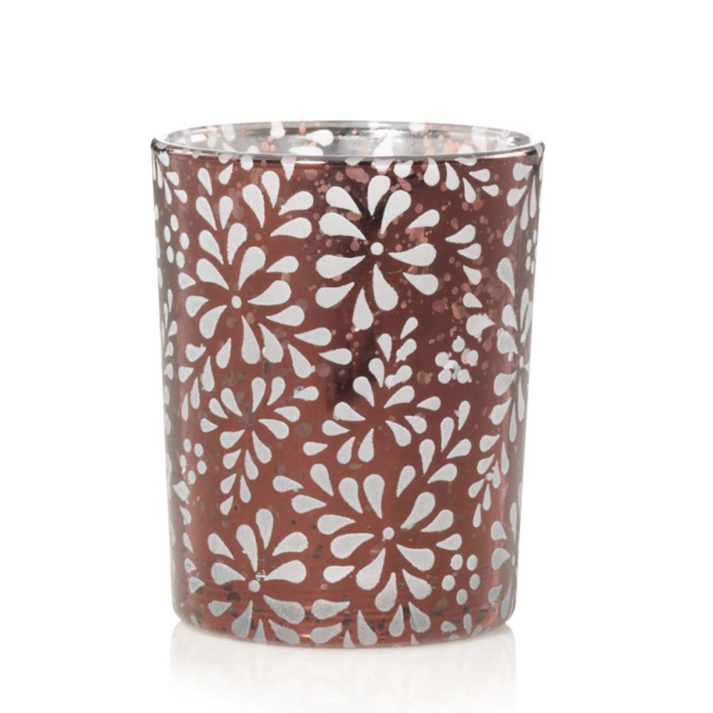 Yankee Candle Sheridan Flower Bronze Punched Metal Votive Holder £2.69